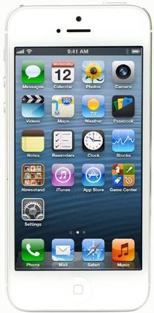 Смартфон Apple iPhone 5 64Gb White & Silver - Томск